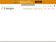 Tablet Screenshot of lineages.com